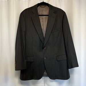 Classic Charcoal Pinstripe Blazer
